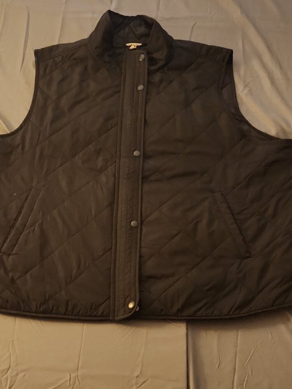 maurices Black Diamond Quilted Puffer Vest Plus Size 2X